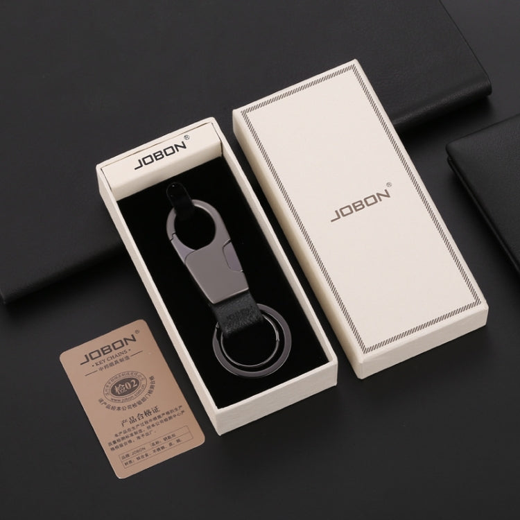 JOBON ZB-028YSK Car Keychain Men Waist Hangs Side Press Keychain(Black Nickel) - Key Rings by JOBON | Online Shopping South Africa | PMC TechLife | Buy Now Pay Later Mobicred