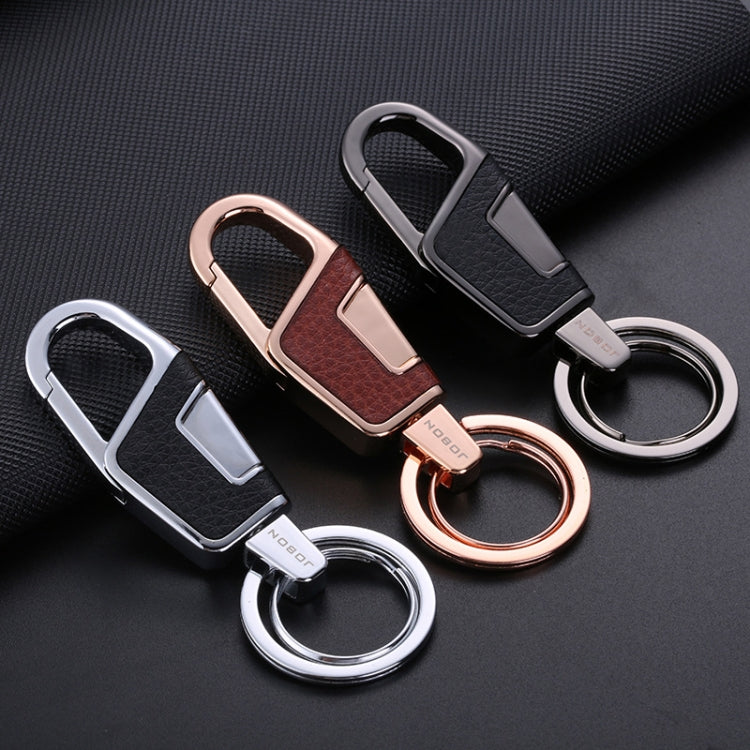 JOBON ZB-6611 Car Keychain Men Waist Hanging Keychain Simple Key Rings(Silver) - Key Rings by JOBON | Online Shopping South Africa | PMC TechLife | Buy Now Pay Later Mobicred