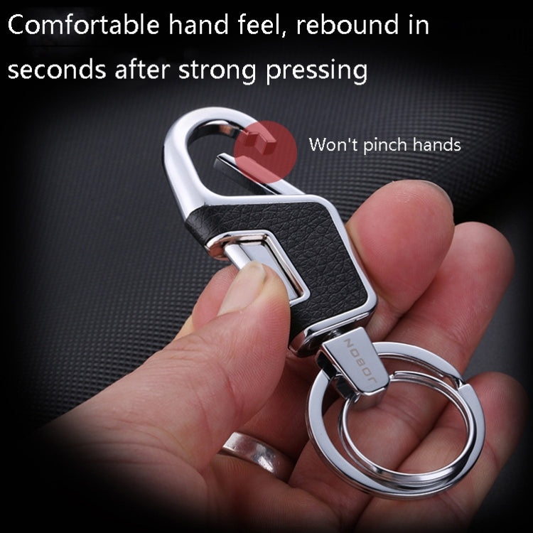 JOBON ZB-6611 Car Keychain Men Waist Hanging Keychain Simple Key Rings(Silver) - Key Rings by JOBON | Online Shopping South Africa | PMC TechLife | Buy Now Pay Later Mobicred