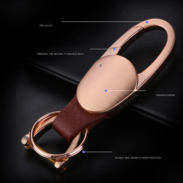 JOBON ZB-167A Horseshoe Car Keychain Men Metal Waist Hanging Keychain(Golden) - Key Rings by JOBON | Online Shopping South Africa | PMC TechLife | Buy Now Pay Later Mobicred