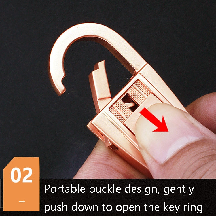 JOBON ZB-071 Men Waist Hang Keychain Simple Car Key Chain Pendant Keychain(Brown Chrome) - Key Rings by JOBON | Online Shopping South Africa | PMC TechLife | Buy Now Pay Later Mobicred