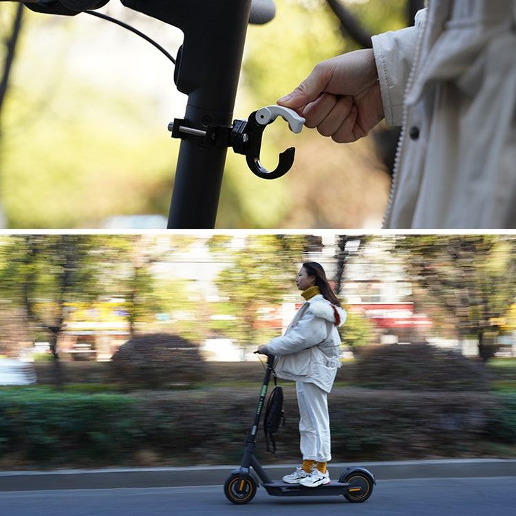 For Ninebot MAX G30 Scooter Accessories Aluminum Alloy Hook Rod Hook, Specification: Double Hook (White Black) - Accessories & Parts by PMC TechLife | Online Shopping South Africa | PMC TechLife | Buy Now Pay Later Mobicred