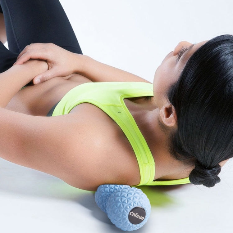 AMYUP Massage Plantar Fascia Ball Cervical Acupoint Deep Muscle Relaxation Peanut Ball(Blue) - free shipping - PMC TechLife - Order now!