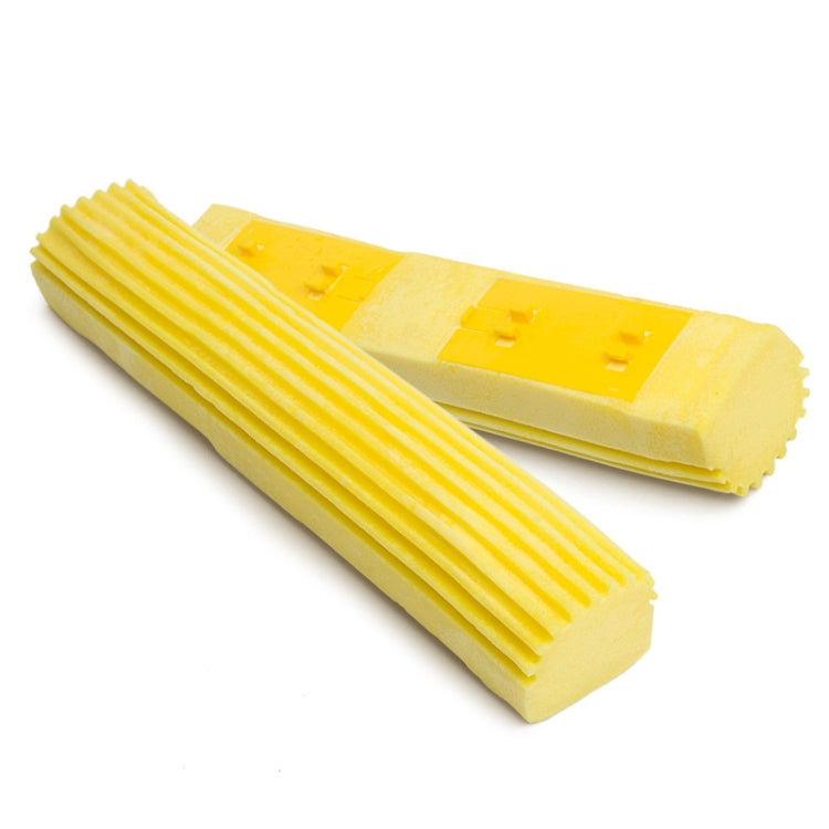 2 PCS 28cm Half-Fold Narrow Mouth Universal Mop Sponge Tape Head Replacement Fittings(Yellow) - Sponges, Cloths & Brushes by PMC TechLife | Online Shopping South Africa | PMC TechLife