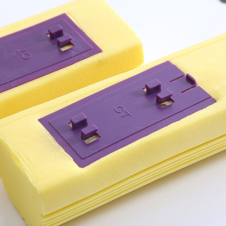 2 PCS 28cm Half-Fold Narrow Mouth Universal Mop Sponge Tape Head Replacement Fittings(Yellow) - Sponges, Cloths & Brushes by PMC TechLife | Online Shopping South Africa | PMC TechLife