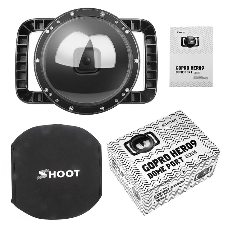 SHOOT XTGP559 Dome Port Underwater Diving Camera Lens Transparent Cover Housing Case For GoPro HERO10 Black / HERO9 Black - free shipping - PMC TechLife - Order now!