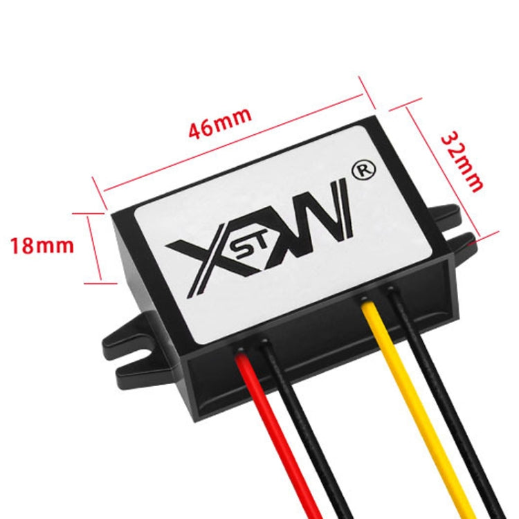 XWST DC 12/24V To 5V Converter Step-Down Vehicle Power Module, Specification: 12/24V To 5V 8A Medium Rubber Shell -  by PMC Jewellery | Online Shopping South Africa | PMC Jewellery | Buy Now Pay Later Mobicred