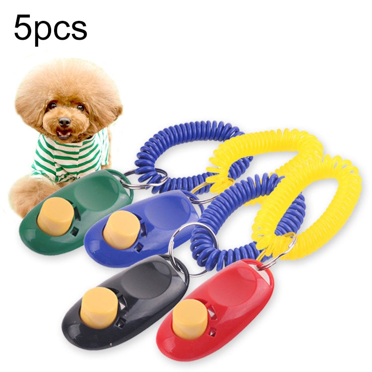5 PCS Dog Training Clicker Pet Vocalization Cat And Dog Training Device Pet Training Supplies(Random Color Delivery) - Training Aids by PMC TechLife | Online Shopping South Africa | PMC TechLife | Buy Now Pay Later Mobicred