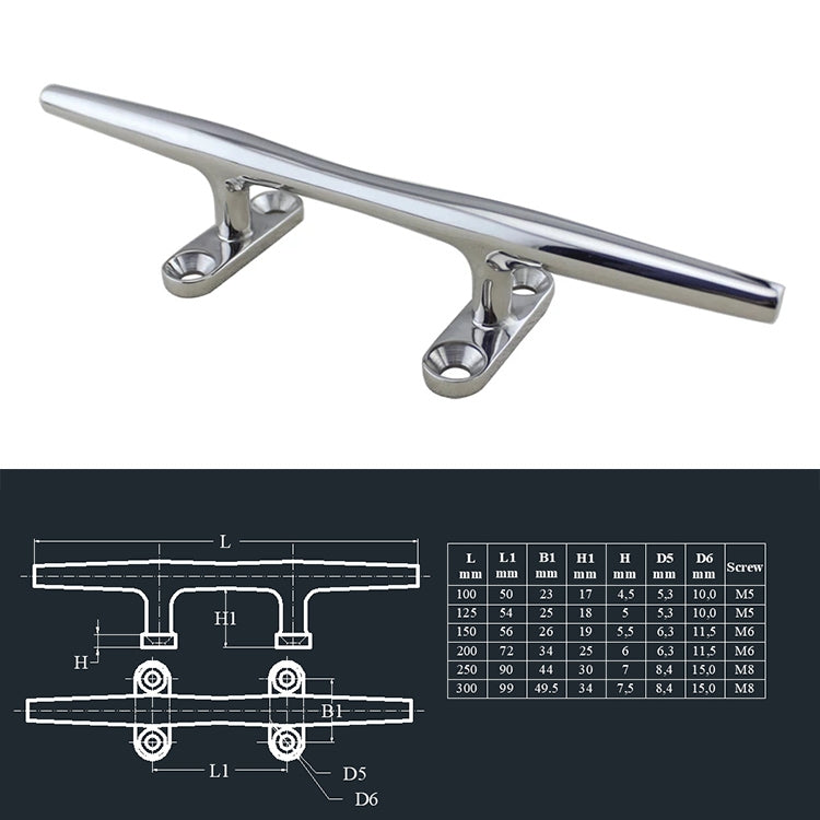 316 Stainless Steel Heavy Round Cable Bolt Yacht Bollard Shofar Pile For Boat, Specification: 300mm 12inch - Marine Accessories & Parts by PMC TechLife | Online Shopping South Africa | PMC TechLife | Buy Now Pay Later Mobicred