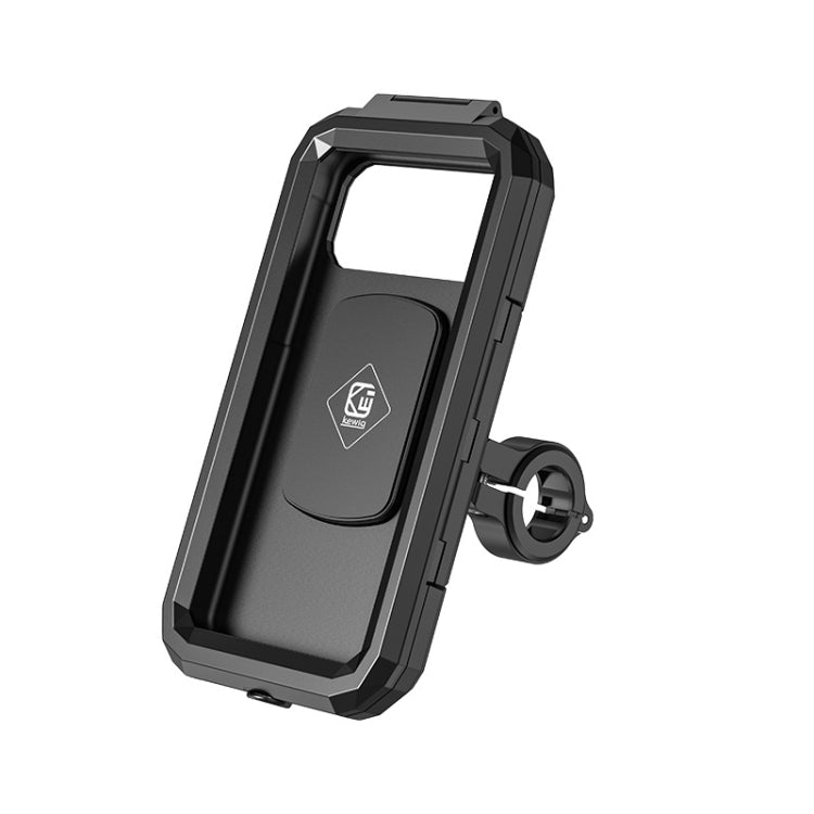 Kewig Bicycle Motorcycle Waterproof Box Mobile Phone Bracket Riding Touch Mobile Phone Fixed Seat(M18L-B1 Large Handlebar Installation) - Holder by Kewig | Online Shopping South Africa | PMC TechLife | Buy Now Pay Later Mobicred