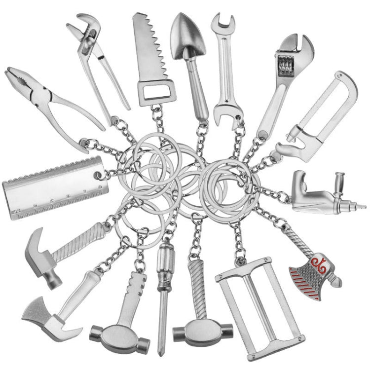 10 PCS Tool Metal Keychain Car Key Ring Pendant, Colour: H-399 Pliers - Key Rings by PMC Jewellery | Online Shopping South Africa | PMC Jewellery | Buy Now Pay Later Mobicred