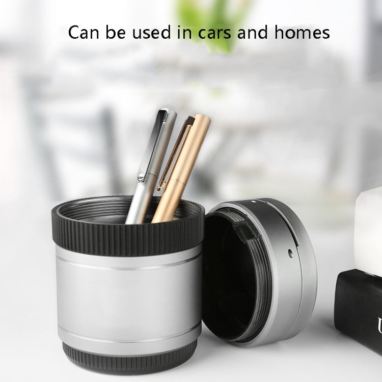 BEN.JACK Ashtray With Cover Personality Multi-Function Universal Car Ashtray(Silver) - free shipping - PMC TechLife - Order now!