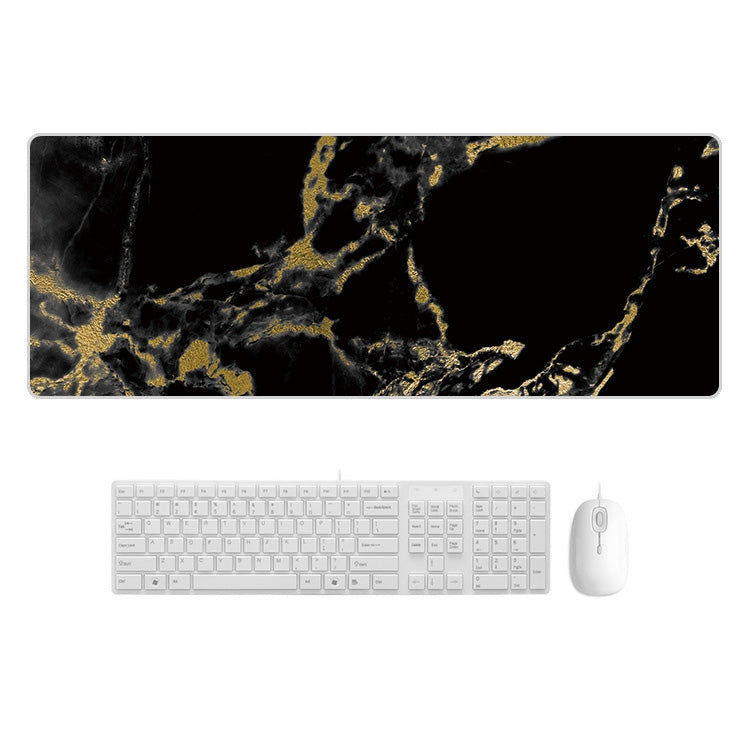 300x800x5mm Marbling Wear-Resistant Rubber Mouse Pad(Black Gold Marble) - Mouse Pads by PMC TechLife | Online Shopping South Africa | PMC TechLife | Buy Now Pay Later Mobicred