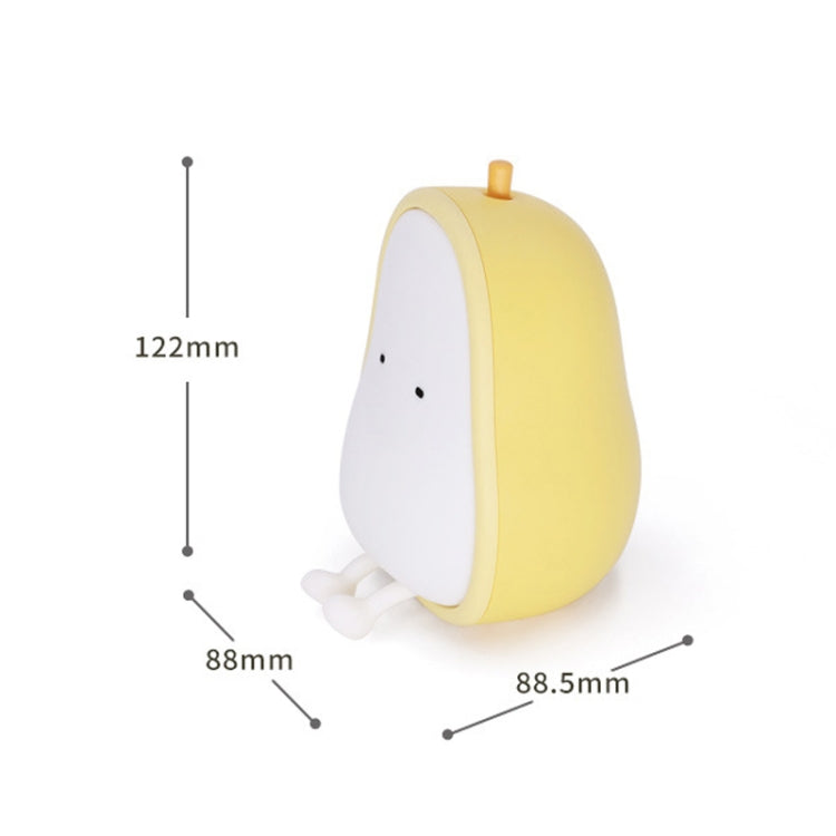 Pear Shape Night Light Silicone Soft Bedroom Warm Light LED Night Light(Warm White Light) - free shipping - PMc TechLife - Order now!