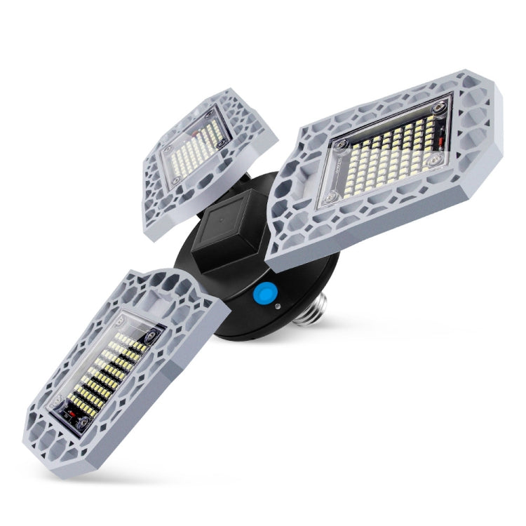 100W LED Industrial Mining Light Waterproof Light Sensor Folding Tri-Leaf Garage Lamp(White Light) - Special Engineering Lighting by PMc TechLife | Online Shopping South Africa | PMc TechLife | Buy Now Pay Later Mobicred