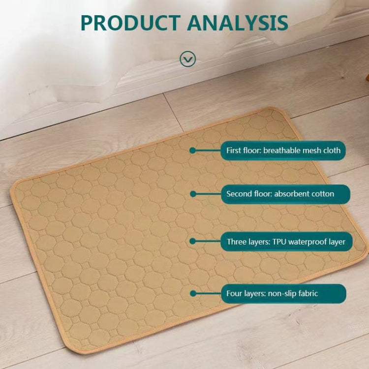 100x67cm Car Pet Injection Pad Waterproof Pad Cat Dog Sofa Waterproof Diapholic Carpet Water Absorbing Pad(Gray) - Seat Accessories by PMC TechLife | Online Shopping South Africa | PMC TechLife | Buy Now Pay Later Mobicred