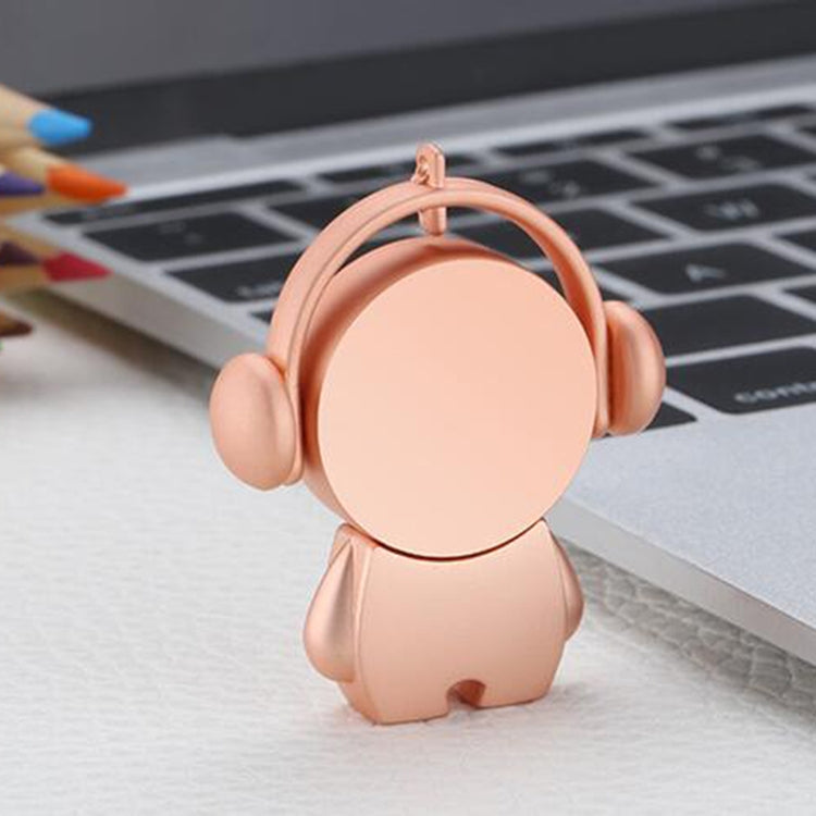 Y01 Metal Musician Car Cartoon Style U Disk, Capacity: 16GB(Rose Gold) - USB Flash Drives by PMc TechLife | Online Shopping South Africa | PMc TechLife | Buy Now Pay Later Mobicred