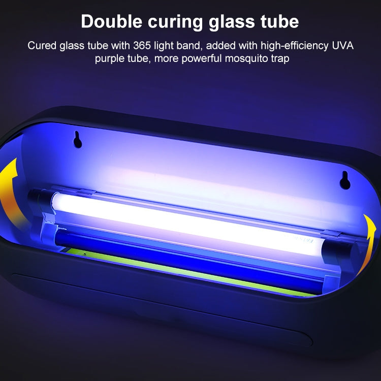 HanZhang Sticky Trap Mosquito Lamp Restaurant Hotel Hanging Electronic Fly Killer CN Plug, Specification: Avocado Green 8W Single Lamp Tube 2 Light Tube - Repellents by PMC TechLife | Online Shopping South Africa | PMC TechLife | Buy Now Pay Later Mobicred