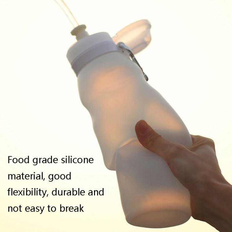 XC-282 600ml Silicone Folding Cup Out Camping Cycling Sports Kettle(Grapefruit Color) - Kettles by PMC TechLife | Online Shopping South Africa | PMC TechLife | Buy Now Pay Later Mobicred