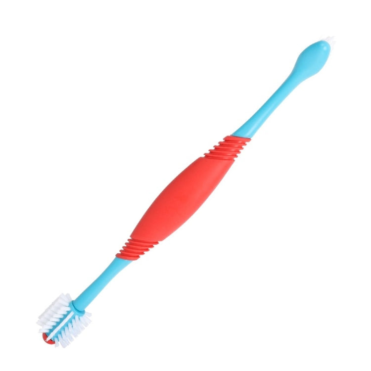 Pet Double-Head Toothbrush Pet Oral Cleaning Products(Blue) - Oral Cleaning Tools by PMC TechLife | Online Shopping South Africa | PMC TechLife