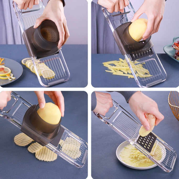 Multi-Function Slicker Kitchen Gadget Potato Slice Grater, Colour: Three Knives Gray - Cutter & Peeler by PMC TechLife | Online Shopping South Africa | PMC TechLife | Buy Now Pay Later Mobicred