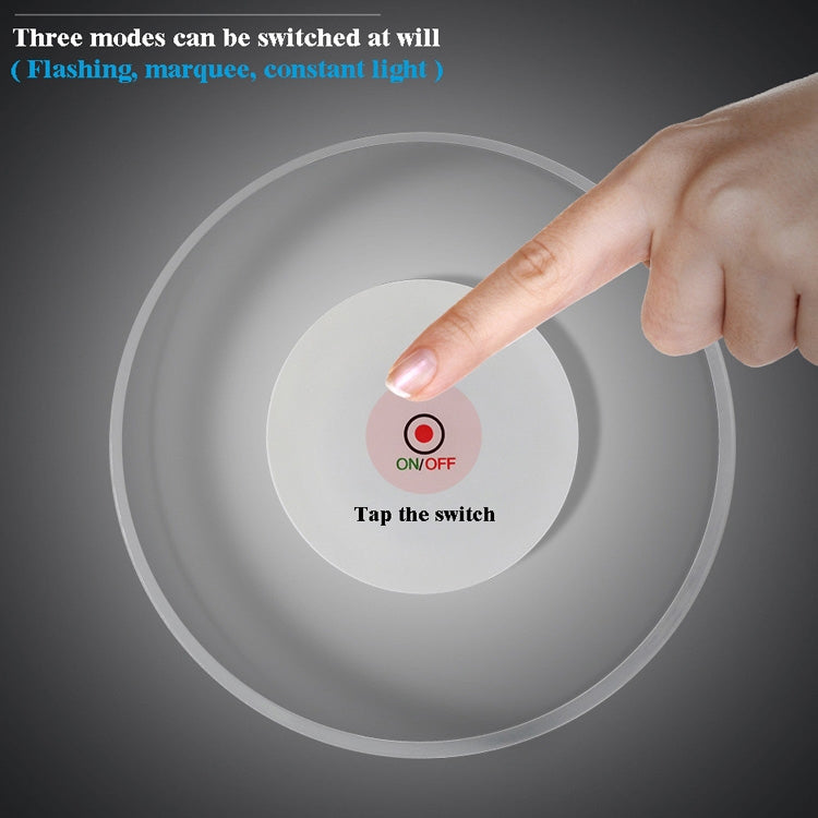 LED Flashing Coaster Bar KTV Cocktail Base Light Luminous Coaster(Round White Light) - free shipping - PMc TechLife - Order now!