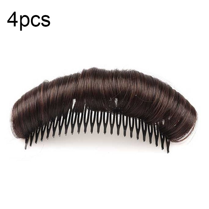 4 PCS Forehead Hair Root Padding And Combing Hair Pack, Colour: 10cm Dark Brown - free shipping - PMC TechLife - Order now!