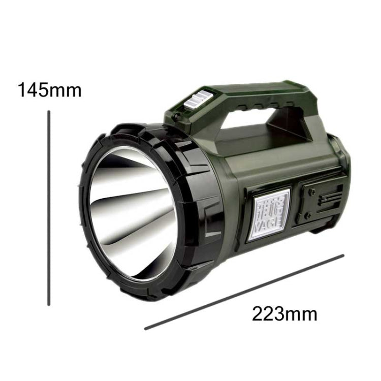 YAGE 5701 10W LED Strong Light Long-Range Searchlight Outdoor Lighting Rechargeable Flashlight, CN Plug(Ink Green) - LED Flashlight by YAGE | Online Shopping South Africa | PMc TechLife | Buy Now Pay Later Mobicred