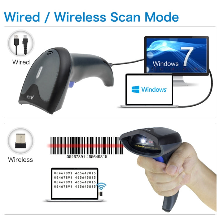 NETUM High-Precision Barcode QR Code Scanner, Model: Wireless - free shipping - PMC TechLife - Order now!