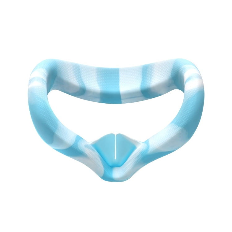 VR Silicone Eye Cover Anti-Sweat And Decontamination Color VR Goggles For Oculus Quest 2(White Blue) - VR Accessories by PMC TechLife | Online Shopping South Africa | PMC TechLife | Buy Now Pay Later Mobicred