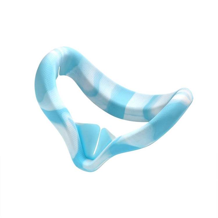 VR Silicone Eye Cover Anti-Sweat And Decontamination Color VR Goggles For Oculus Quest 2(White Blue) - VR Accessories by PMC TechLife | Online Shopping South Africa | PMC TechLife | Buy Now Pay Later Mobicred