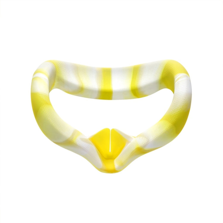 VR Silicone Eye Cover Anti-Sweat And Decontamination Color VR Goggles For Oculus Quest 2(White Yellow) - VR Accessories by PMC TechLife | Online Shopping South Africa | PMC TechLife | Buy Now Pay Later Mobicred