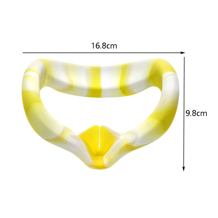 VR Silicone Eye Cover Anti-Sweat And Decontamination Color VR Goggles For Oculus Quest 2(White Yellow) - VR Accessories by PMC TechLife | Online Shopping South Africa | PMC TechLife | Buy Now Pay Later Mobicred