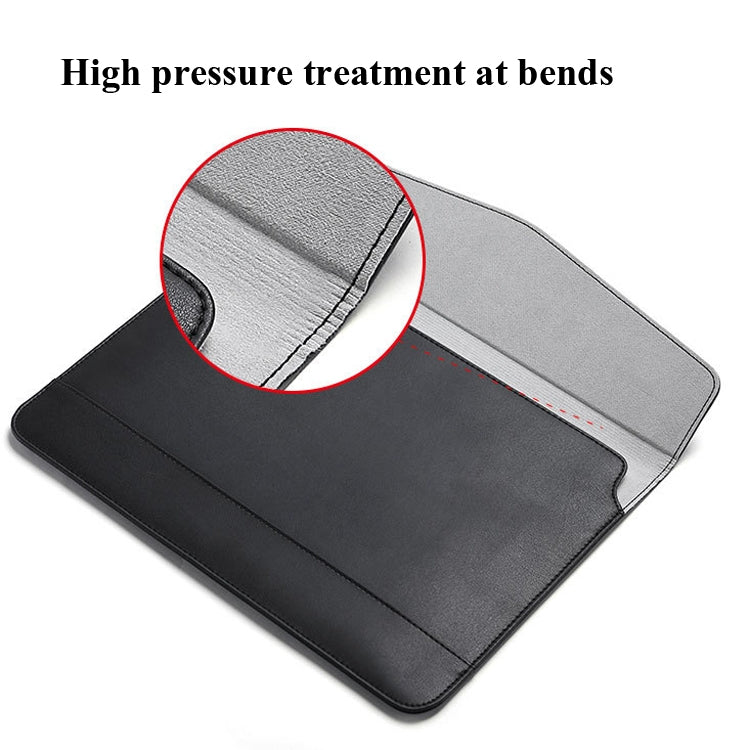 Horizontal  Embossed Notebook Liner Bag Ultra-Thin Magnetic Holster, Applicable Model: 13 inch(Gray) - 13.3 inch by PMC Jewellery | Online Shopping South Africa | PMC Jewellery | Buy Now Pay Later Mobicred