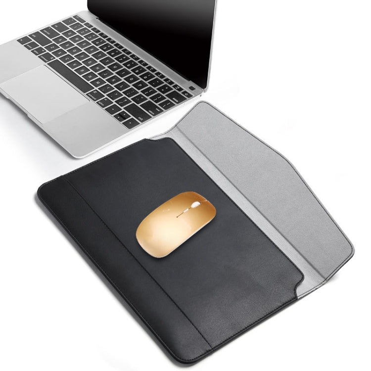 Horizontal  Embossed Notebook Liner Bag Ultra-Thin Magnetic Holster, Applicable Model: 13 inch( Black) - 13.3 inch by PMC Jewellery | Online Shopping South Africa | PMC Jewellery | Buy Now Pay Later Mobicred