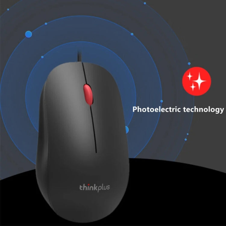 Lenovo Thinkplus M80 Office Lightweight Ergonomic Laptop Mouse, Specification: Wired - free shipping - PMC TechLife - Order now!