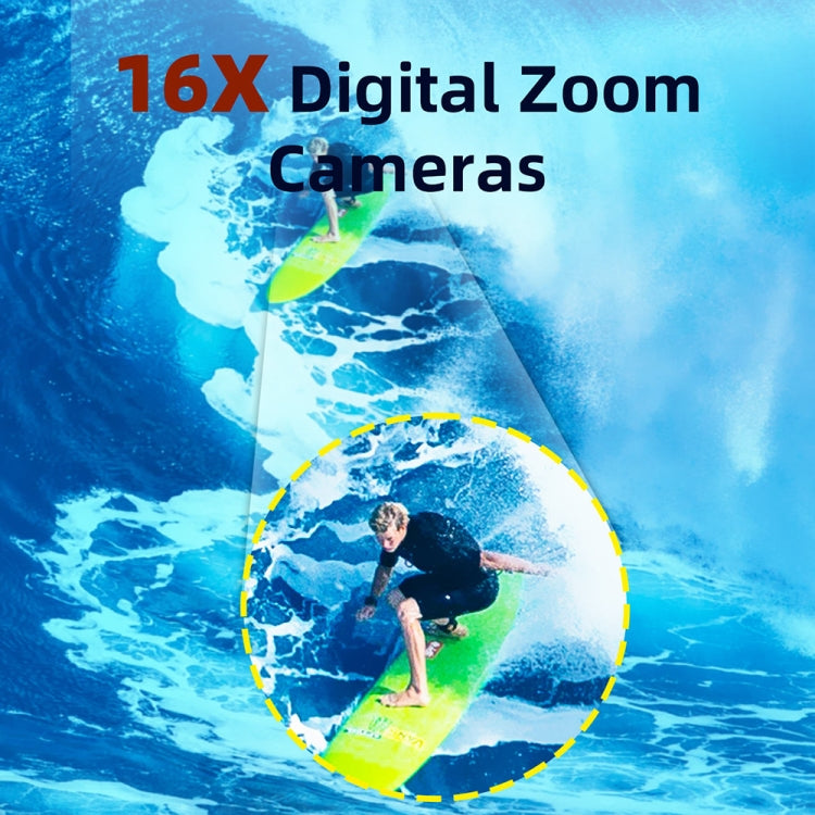 WDC901 3.5m Waterproof 48MP HD Dual Screen Outdoor Sports Digital Camera EU Plug(Yellow) - Children Cameras by PMC TechLife | Online Shopping South Africa | PMC TechLife | Buy Now Pay Later Mobicred