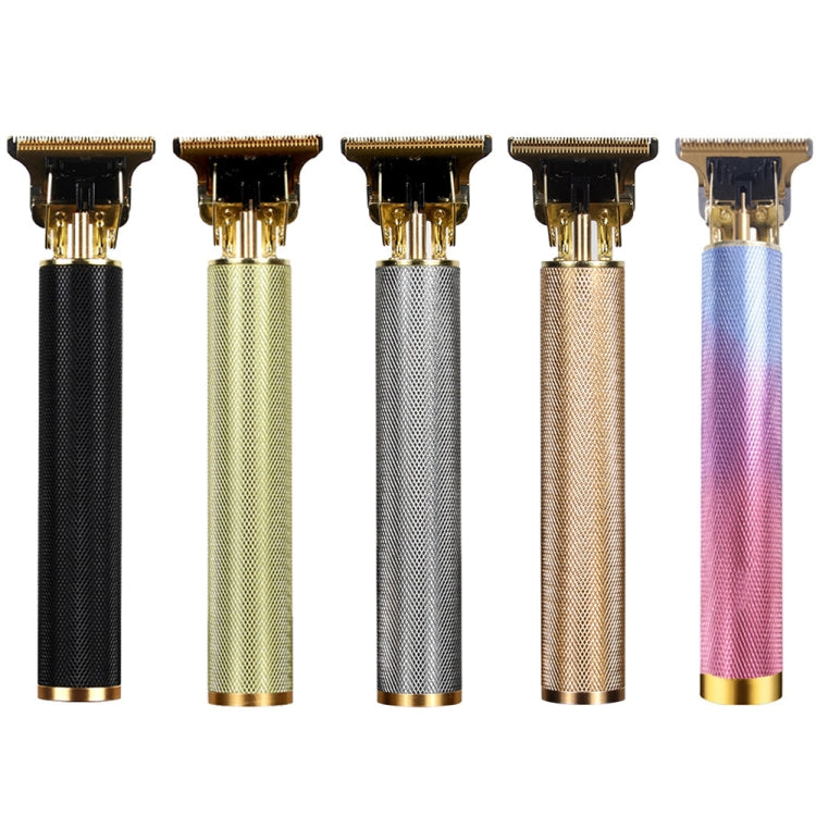 Hollow T-Shaped Steel Head Hair Trimmer USB Charging Carving Electric Hair Clipper, Color: Black - free shipping - PMC TechLife - Order now!