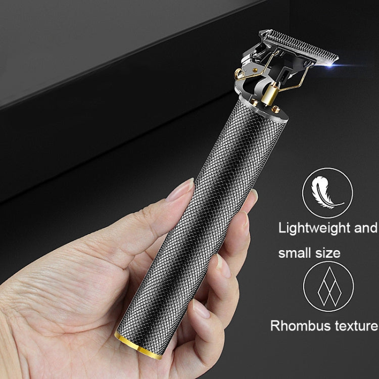 Hollow T-Shaped Steel Head Hair Trimmer USB Charging Carving Electric Hair Clipper, Color: Gold - free shipping - PMC TechLife - Order now!