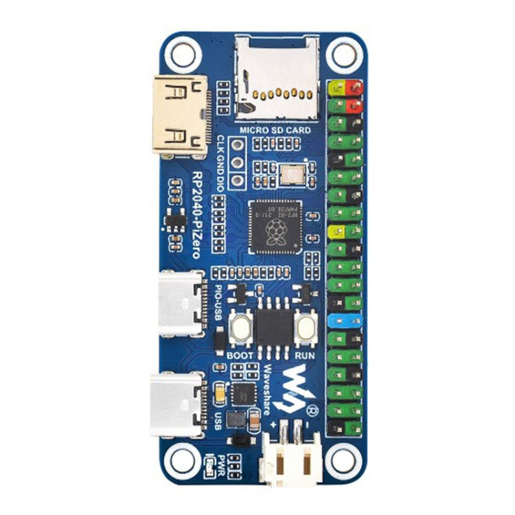 Waveshare 25506 RP2040-PiZero Development Board, Based On Raspberry Pi RP2040, 264KB SRAM And 16MB - free shipping - PMC TechLife - Order now!