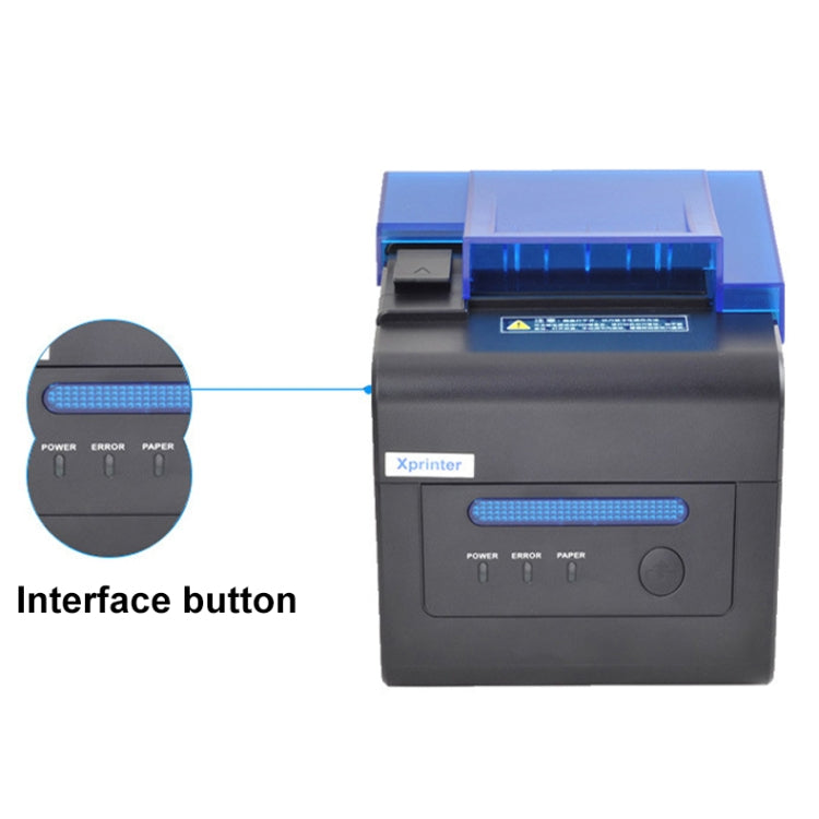 Xprinter XP-C300H 80mm Sound And Light Alarm Store Cashier Rreceipt Thermal Printer, Spec: USB+COM+LAN(EU Plug) - free shipping - PMC TechLife - Order now!