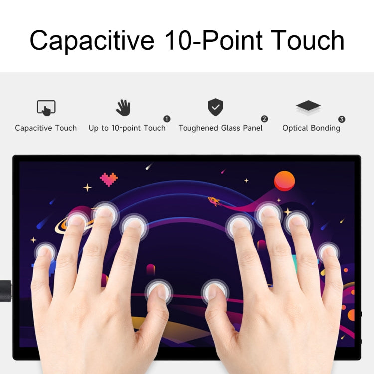 Waveshare 13.3 Inch 2K 2560×1440 HDMI/Type-C Display Interface AMOLED Touch Display(UK Plug) - free shipping - PMC Jewellery - Order now!