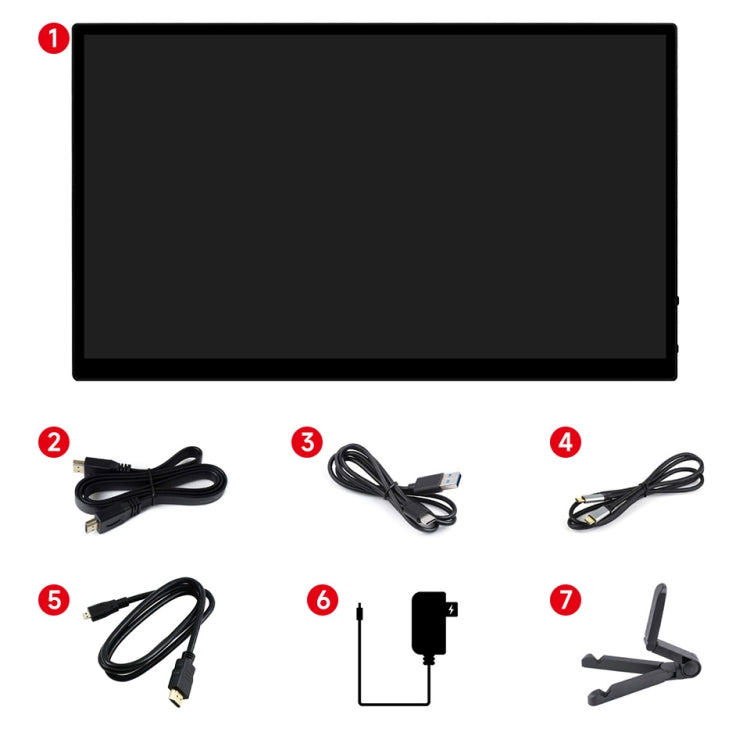 Waveshare 13.3 Inch 2K 2560×1440 HDMI/Type-C Display Interface AMOLED Touch Display(UK Plug) - free shipping - PMC Jewellery - Order now!