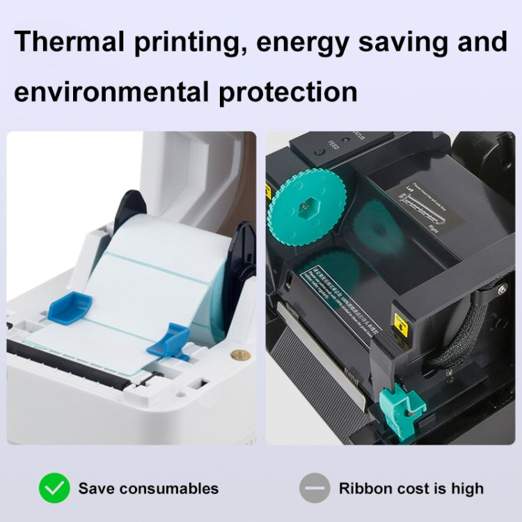 Xprinter XP-320B 80mm Thermal Barcode Supermarket Cashier Label Printer, Spec: USB+Bluetooth(EU Plug) - Receipt Printers by Xprinter | Online Shopping South Africa | PMC TechLife | Buy Now Pay Later Mobicred