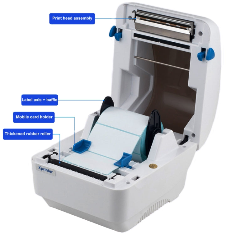 Xprinter XP-320B 80mm Thermal Barcode Supermarket Cashier Label Printer, Spec: USB(EU Plug) - free shipping - PMC TechLife - Order now!
