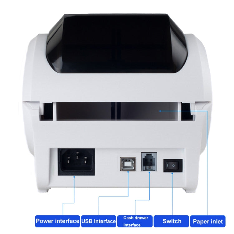 Xprinter XP-320B 80mm Thermal Barcode Supermarket Cashier Label Printer, Spec: USB+Bluetooth(US Plug) - free shipping - PMC TechLife - Order now!