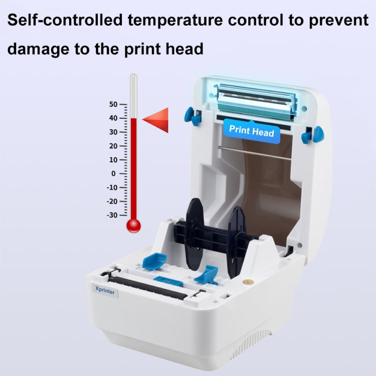 Xprinter XP-320B 80mm Thermal Barcode Supermarket Cashier Label Printer, Spec: USB+Bluetooth(US Plug) - free shipping - PMC TechLife - Order now!