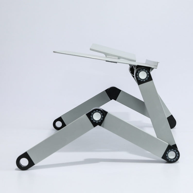 T8 Aluminum Alloy Folding & Lifting Laptop Desk Office Desk Heightening Bracket with Mouse Board (Black) - Laptop Stand by PMC Jewellery | Online Shopping South Africa | PMC Jewellery | Buy Now Pay Later Mobicred