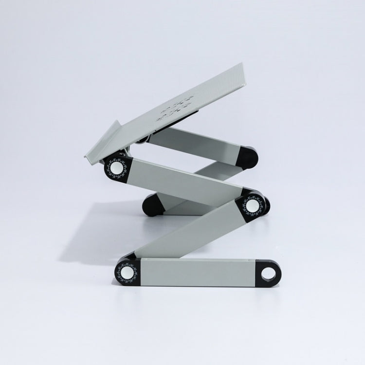 T8 Aluminum Alloy Folding & Lifting Laptop Desk Office Desk Heightening Bracket with Fan & Mouse Board (Black) - Laptop Stand by PMC Jewellery | Online Shopping South Africa | PMC Jewellery | Buy Now Pay Later Mobicred