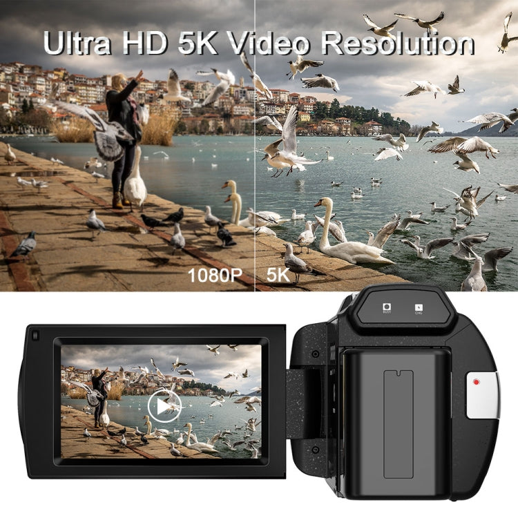 HDV265K 5K 30FPS 3.0-Inch HD Digital 3X Optical Zoom Outdoor Sports DV Camera UK Plug(Black) - Video Cameras by PMC TechLife | Online Shopping South Africa | PMC TechLife | Buy Now Pay Later Mobicred